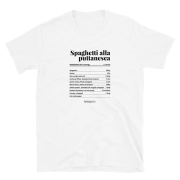 Spaghetti Alla Puttanesca Recipe Short-Sleeve Unisex T-Shirt