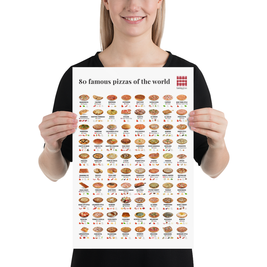 80 famous pizzas of the world (in)