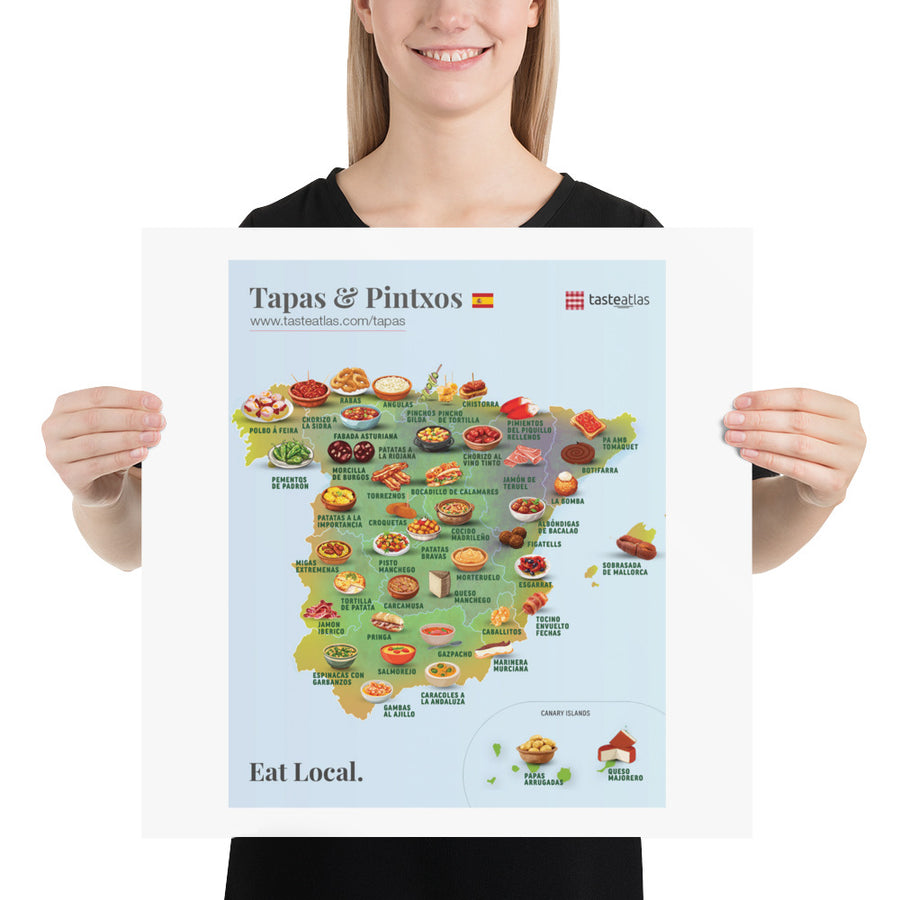 Tapas & Pintxos Poster (in)