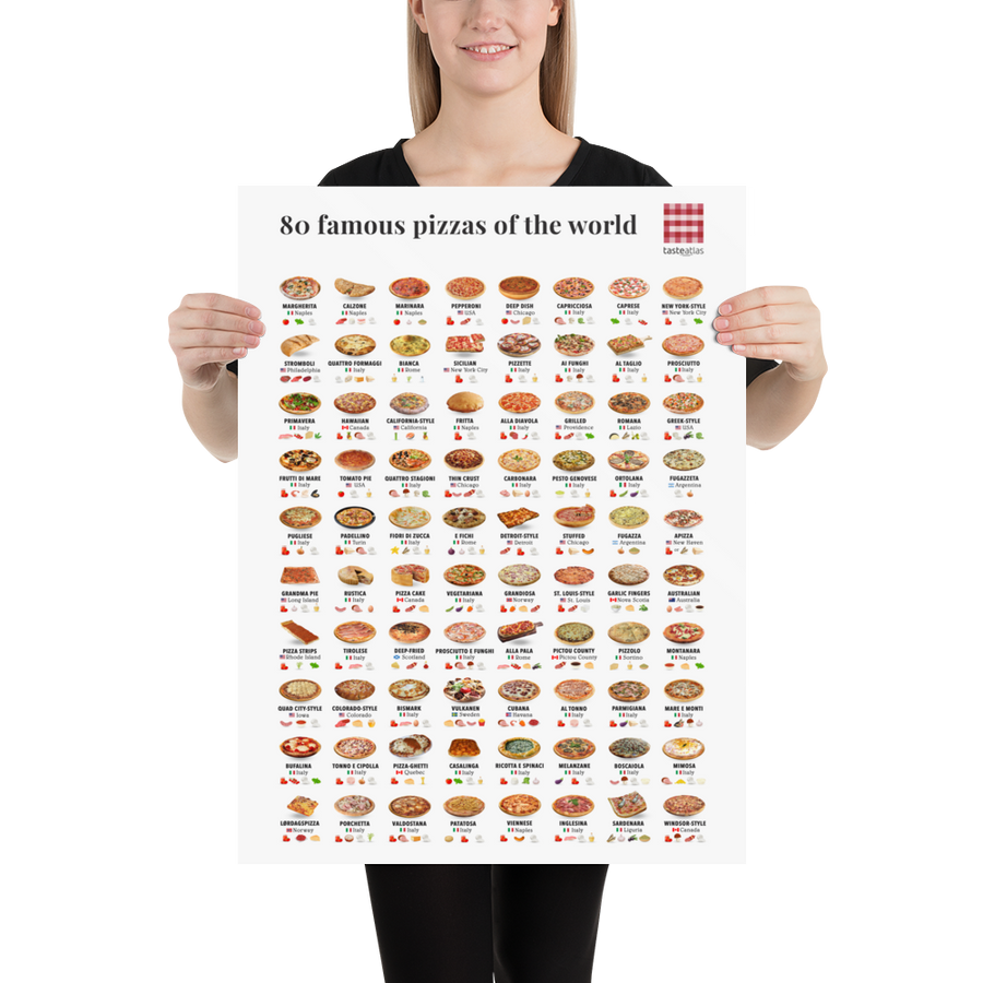 80 famous pizzas of the world (in)