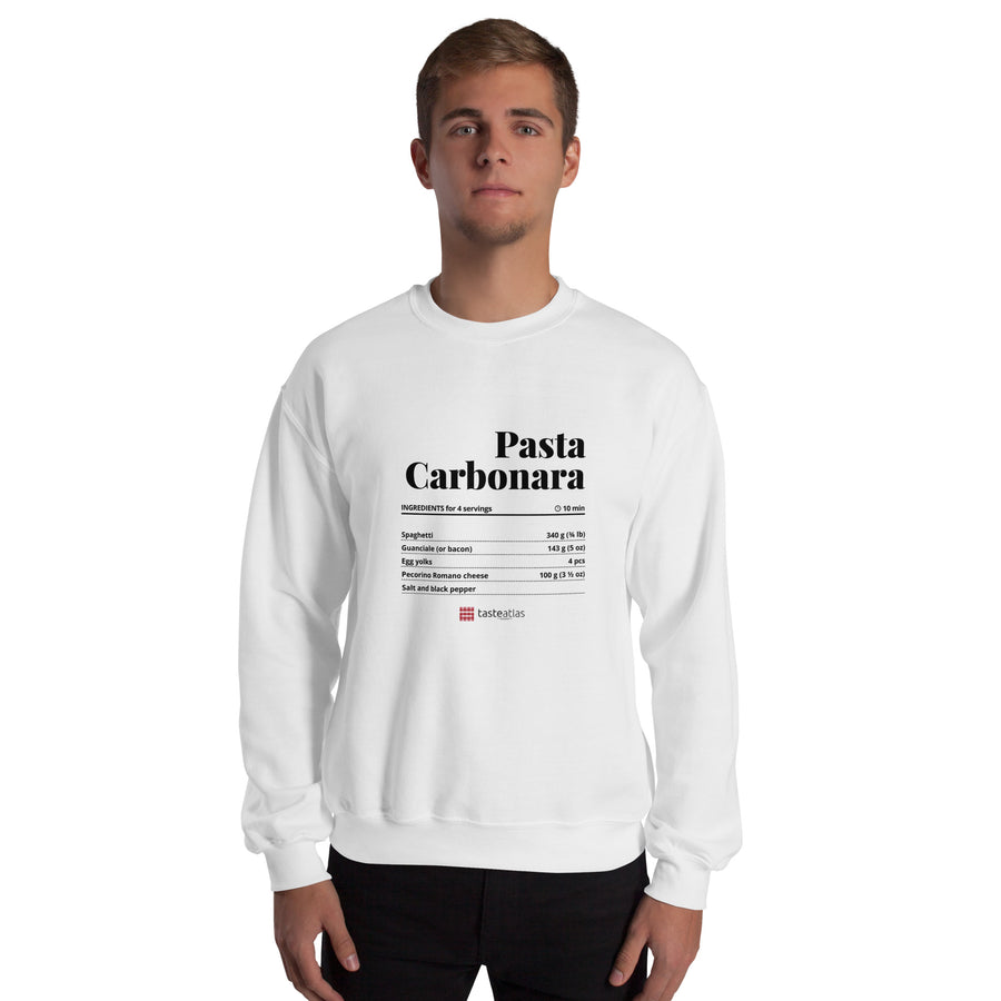 Pasta Carbonara Recipe Unisex Sweatshirt