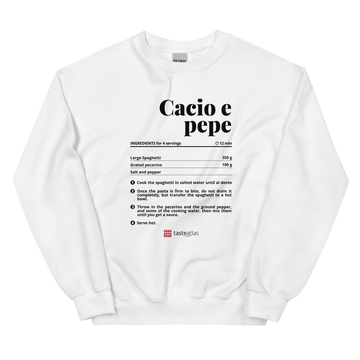 Cacio E Pepe Recipe Unisex Sweatshirt