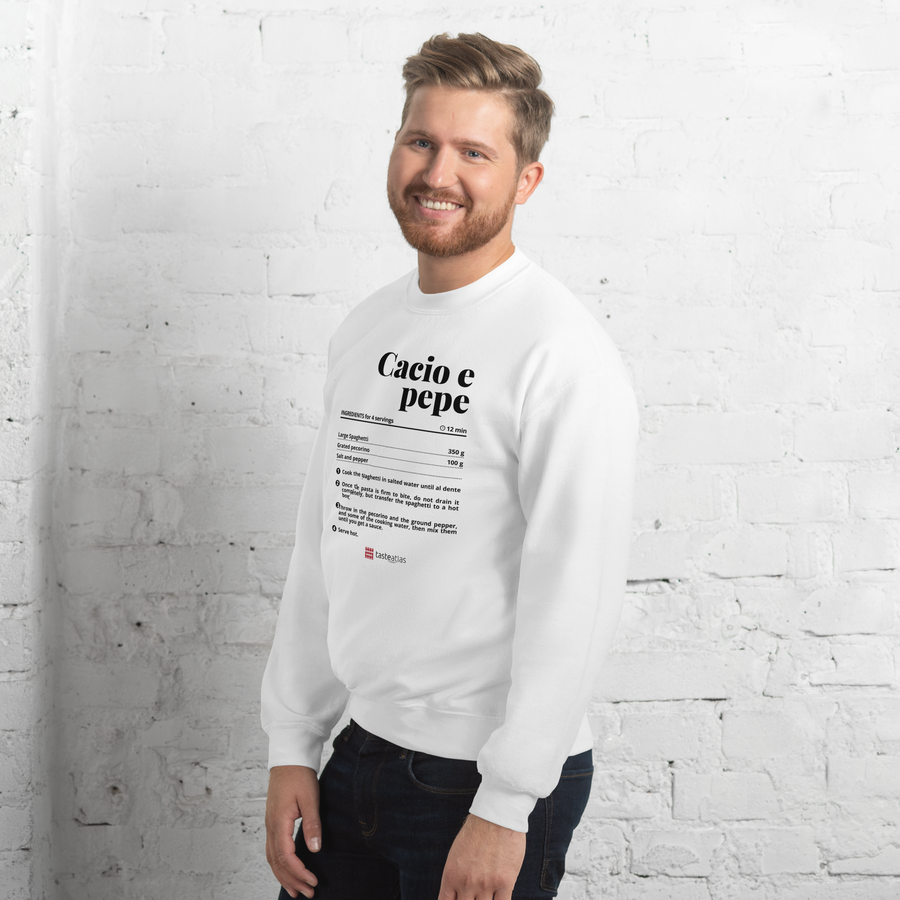 Cacio E Pepe Recipe Unisex Sweatshirt