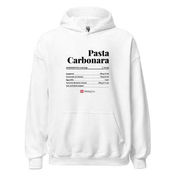 Pasta Carbonara Recipe Unisex Hoodie