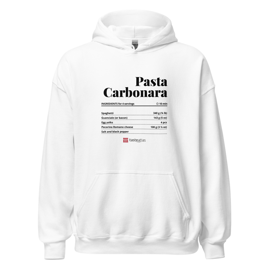 Pasta Carbonara Recipe Unisex Hoodie