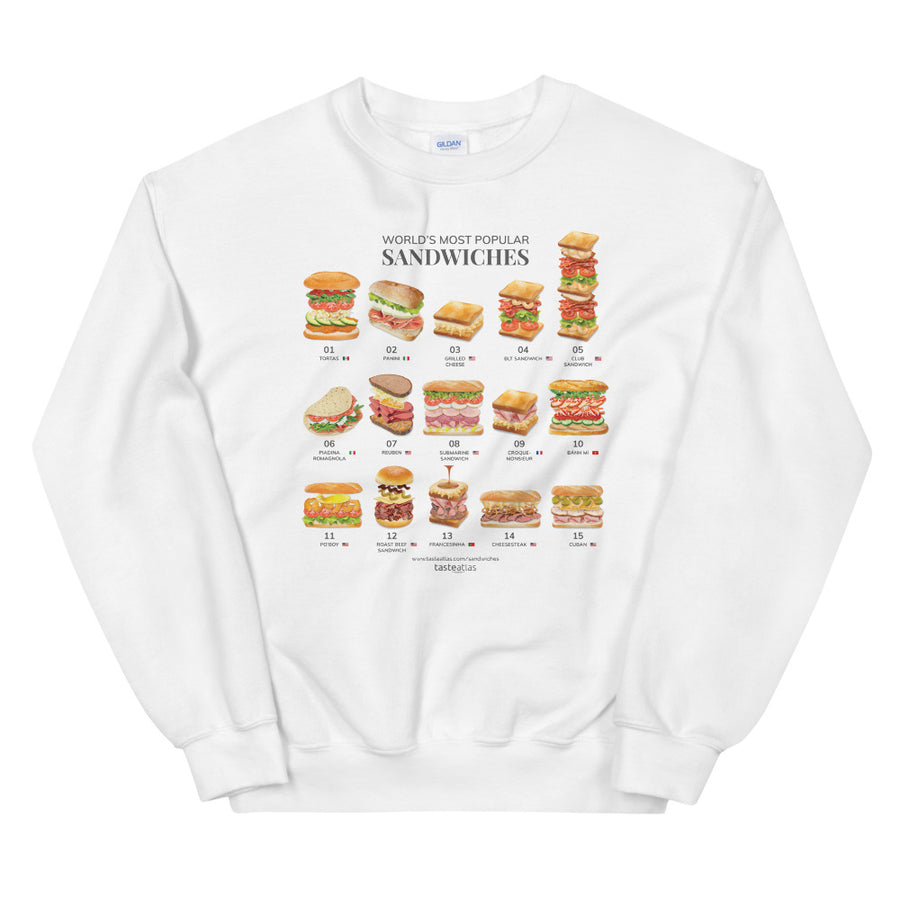 World's Most Popular Sandwiches Unisex Sweatshirt