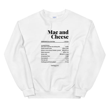 Mac And Cheese Recipe Unisex Sweatshirt