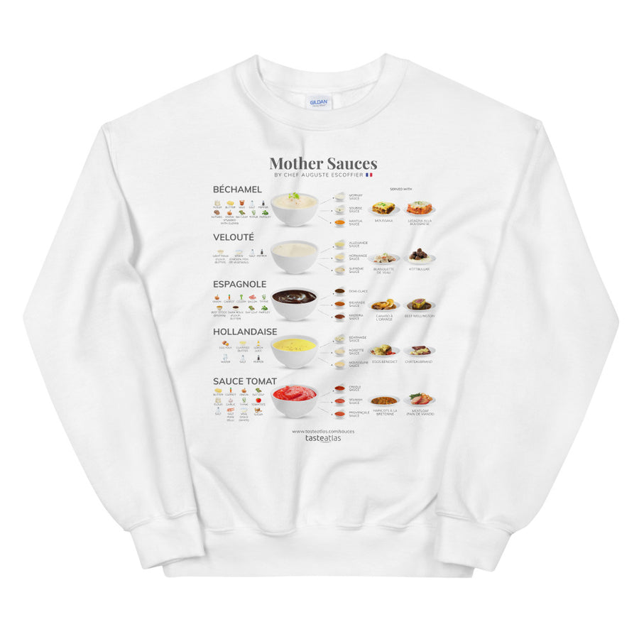 Mother Sauces By Chef Auguste Escoffier Unisex Sweatshirt