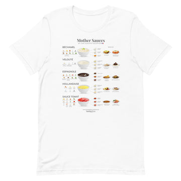 Mother Sauces By Chef Auguste Escoffier Short-Sleeve Unisex T-Shirt