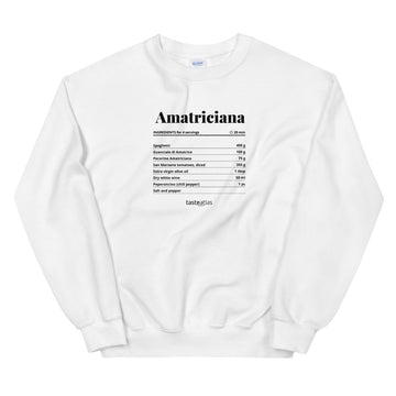 Amatriciana Recipe Unisex Sweatshirt